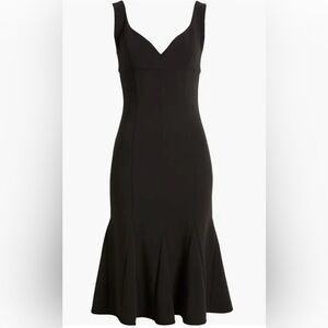 Ashlyn Godet Cocktail Midi Dress